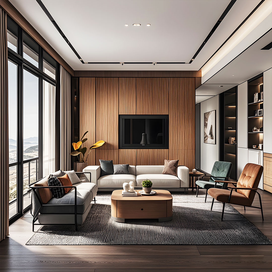 ZS06 แผงพื้นผิวคลื่น - 3D